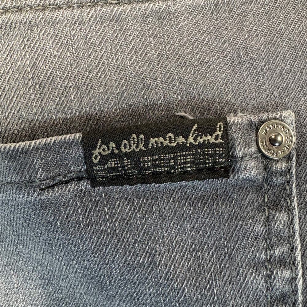7 For All Mankind Standard Straight Leg Grey Jeans Mens 34 - Picture 13 of 14
